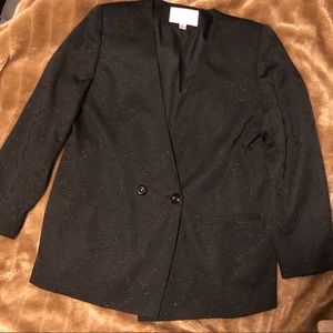Vintage Oversized Blazer. Sparkly black - look great for a night out!